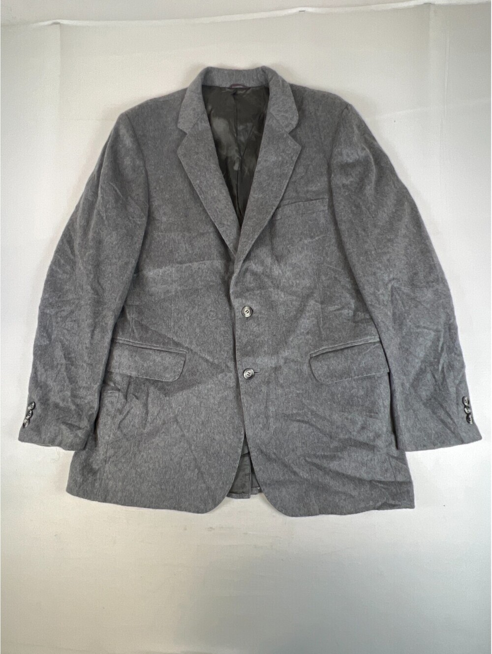 Weldon of Meadville Men's 42R Gray Cashmere Wool Blazer Sport Coat Jacket